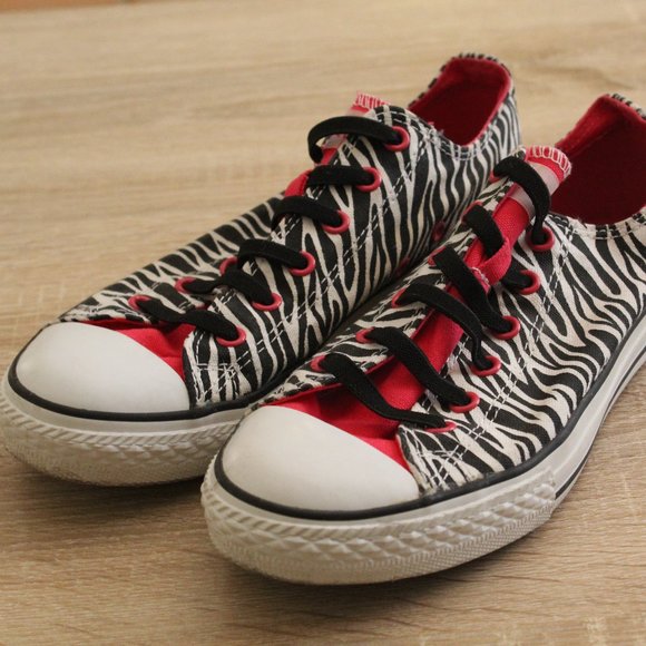 Converse Other - ZEBRA PRINT SLIP ON CONVERSE SHOES